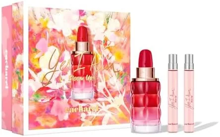 cacharel yes i am bloom up eau de parfum fragrance gift set for women floral fruity perfume with notes of red berries sandalwood 2 piece set includes edp 17 fl oz travel spray 034 fl oz
